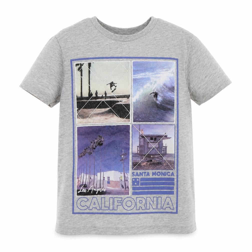 M&S Boys Grey   Basic T-Shirt Size 6-7 Years