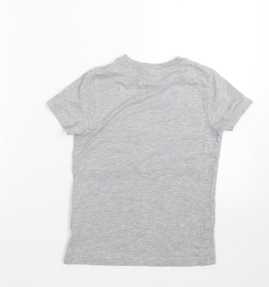 M&S Boys Grey   Basic T-Shirt Size 6-7 Years