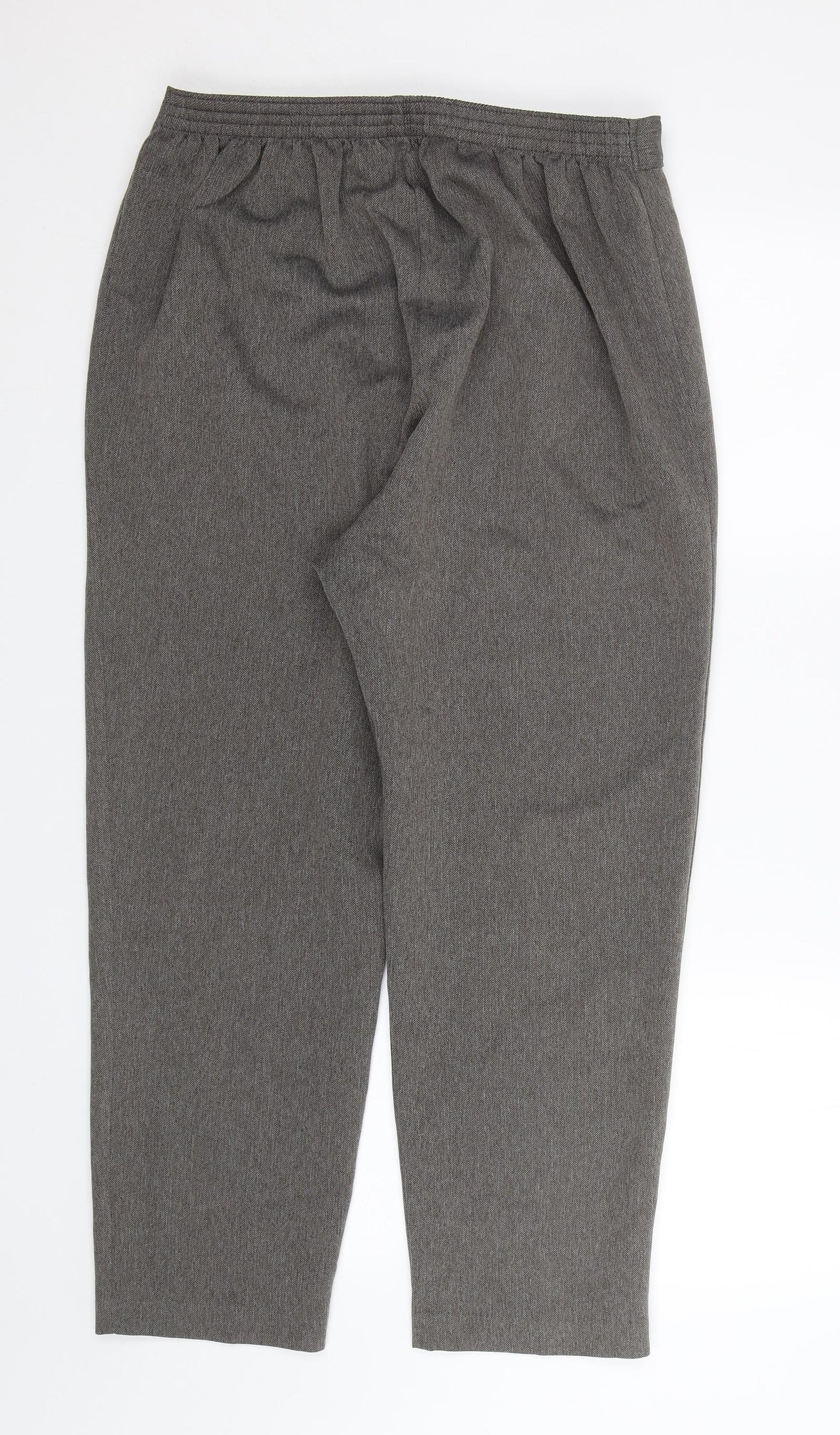 Berkertex Womens Brown Herringbone  Trousers  Size M L25 in
