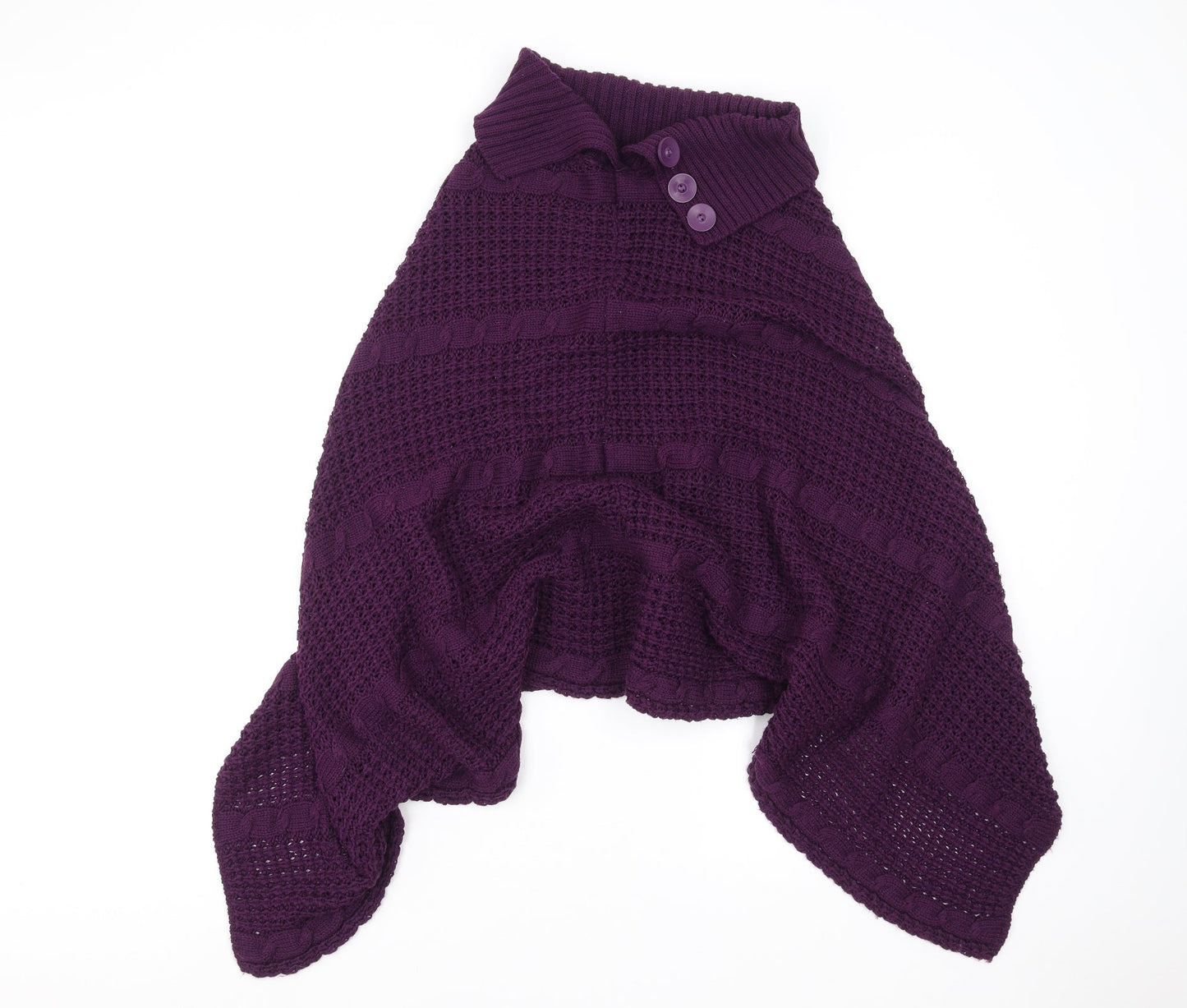Preworn Womens Purple   Cape Jumper One Size