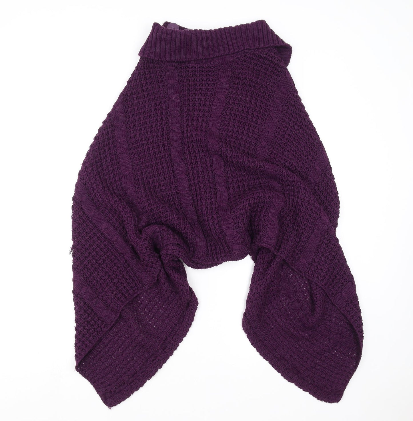 Preworn Womens Purple   Cape Jumper One Size