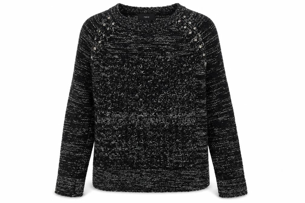 NEXT Womens Black  Knit Pullover Jumper Size 8