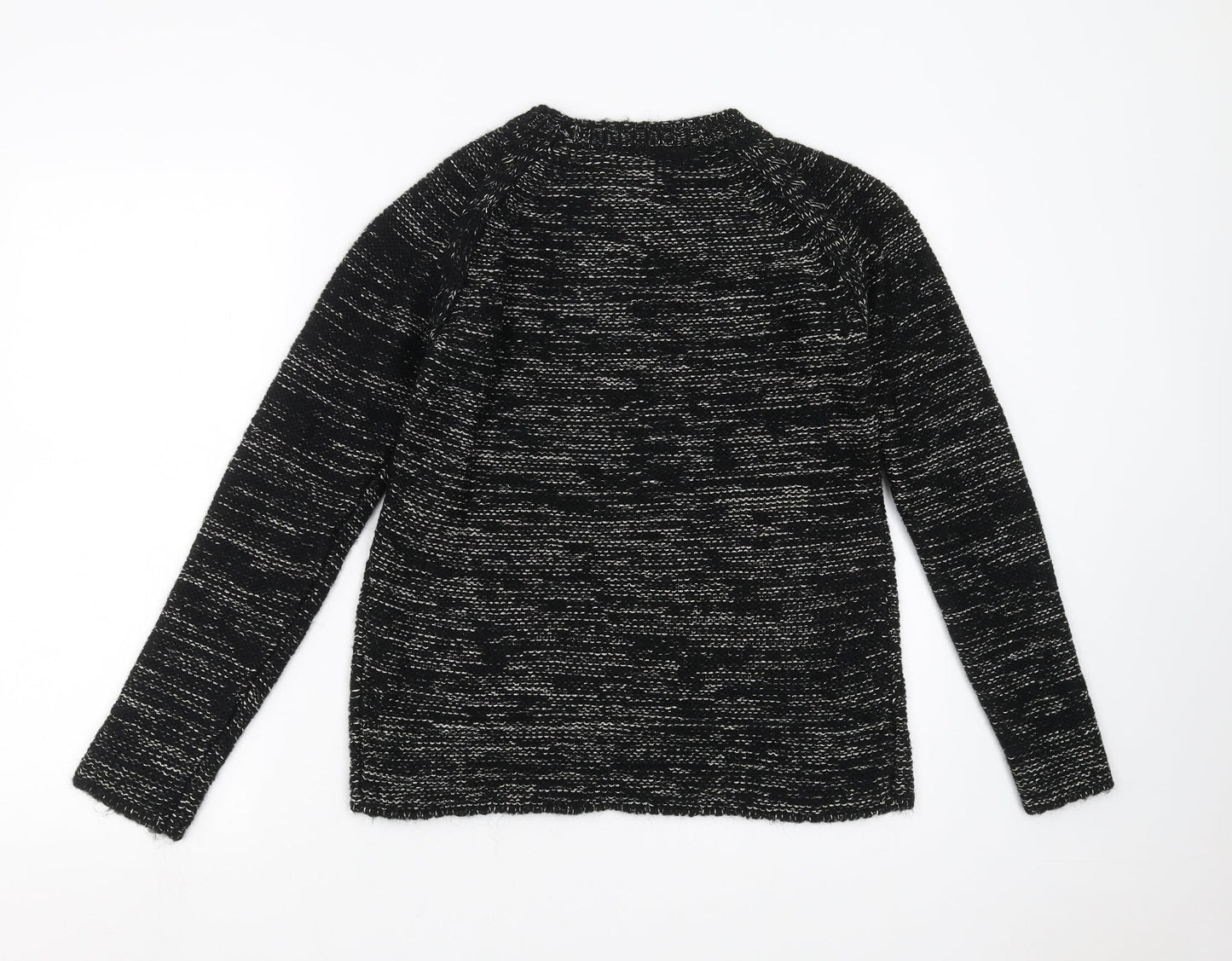 NEXT Womens Black  Knit Pullover Jumper Size 8