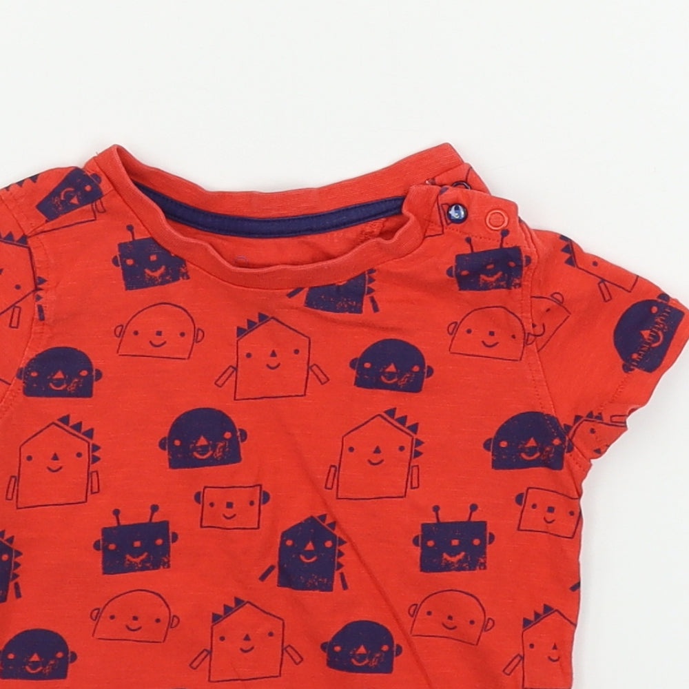 Mothercare  Boys Red   Basic T-Shirt Size 12-18 Months