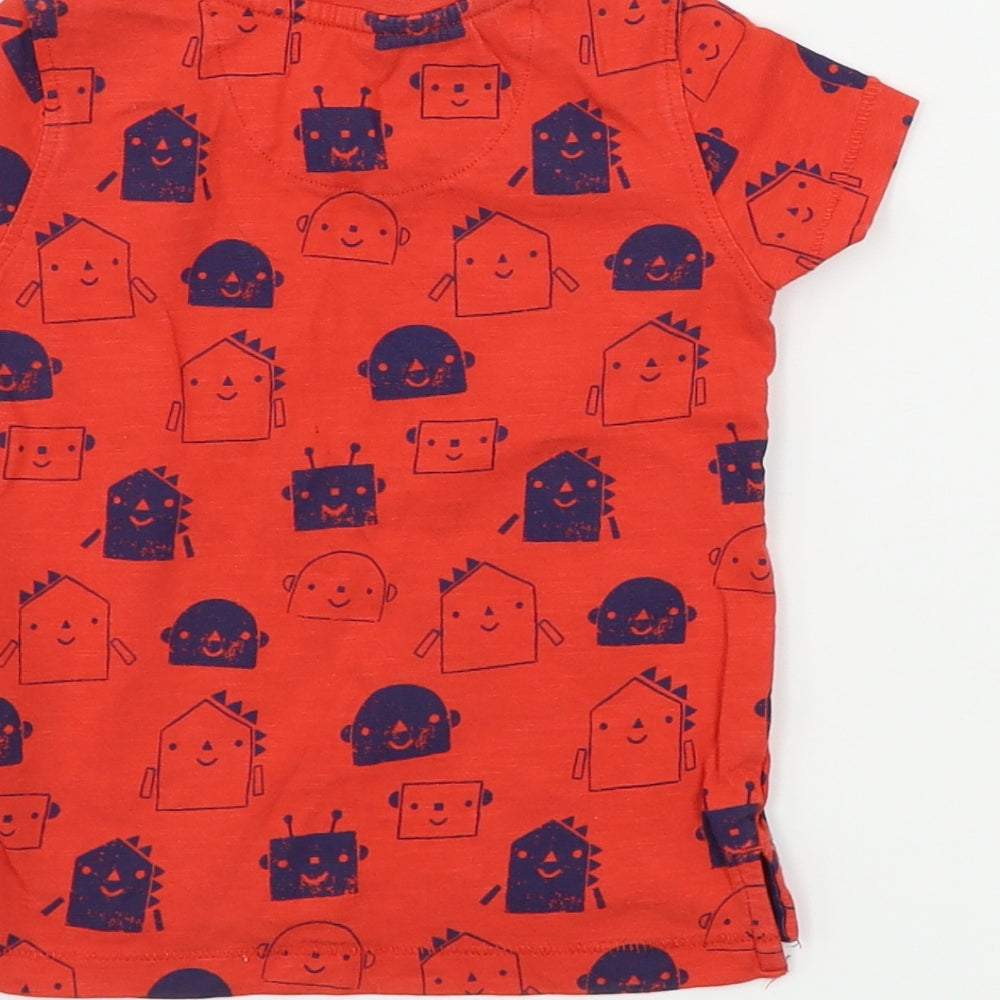 Mothercare  Boys Red   Basic T-Shirt Size 12-18 Months