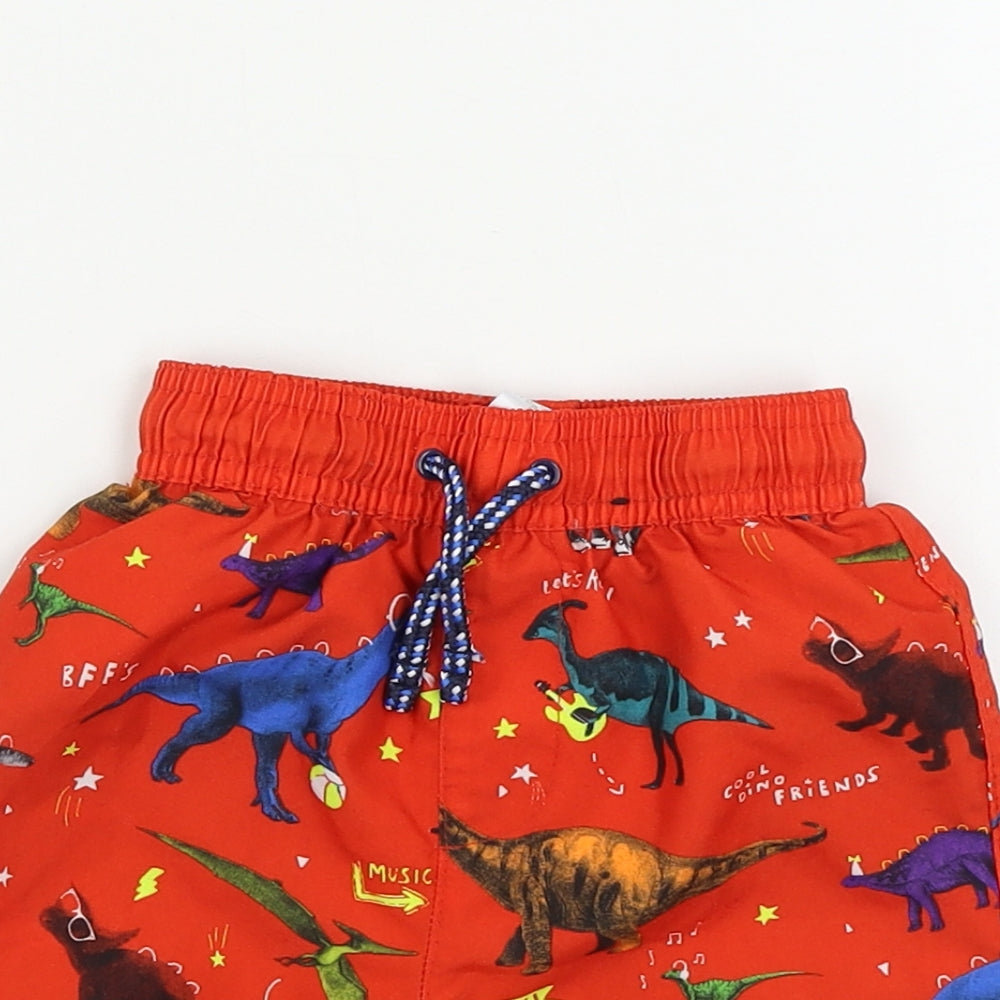George  Boys Red   Cropped Trousers Size 12-18 Months
