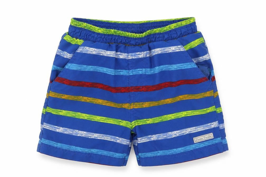 Ocean Pacific  Boys Blue Striped  Bermuda Shorts Size 2-3 Years