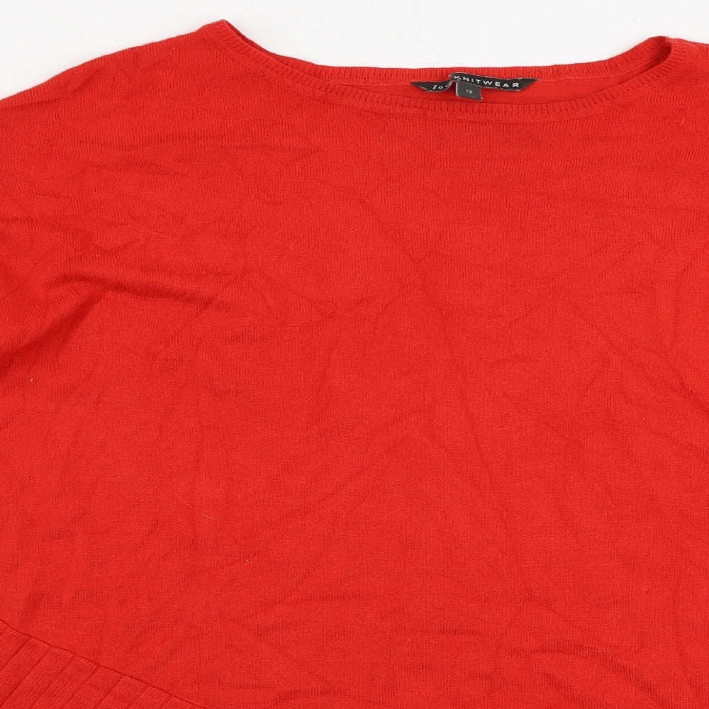 Bonmarché  Womens Red   Pullover Jumper Size 12