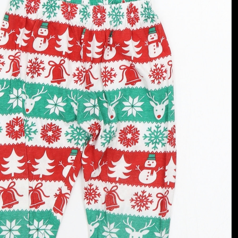b&M Girls Green Geometric  Top Pyjama Pants Size 3-4 Years  - Elasticated Waist