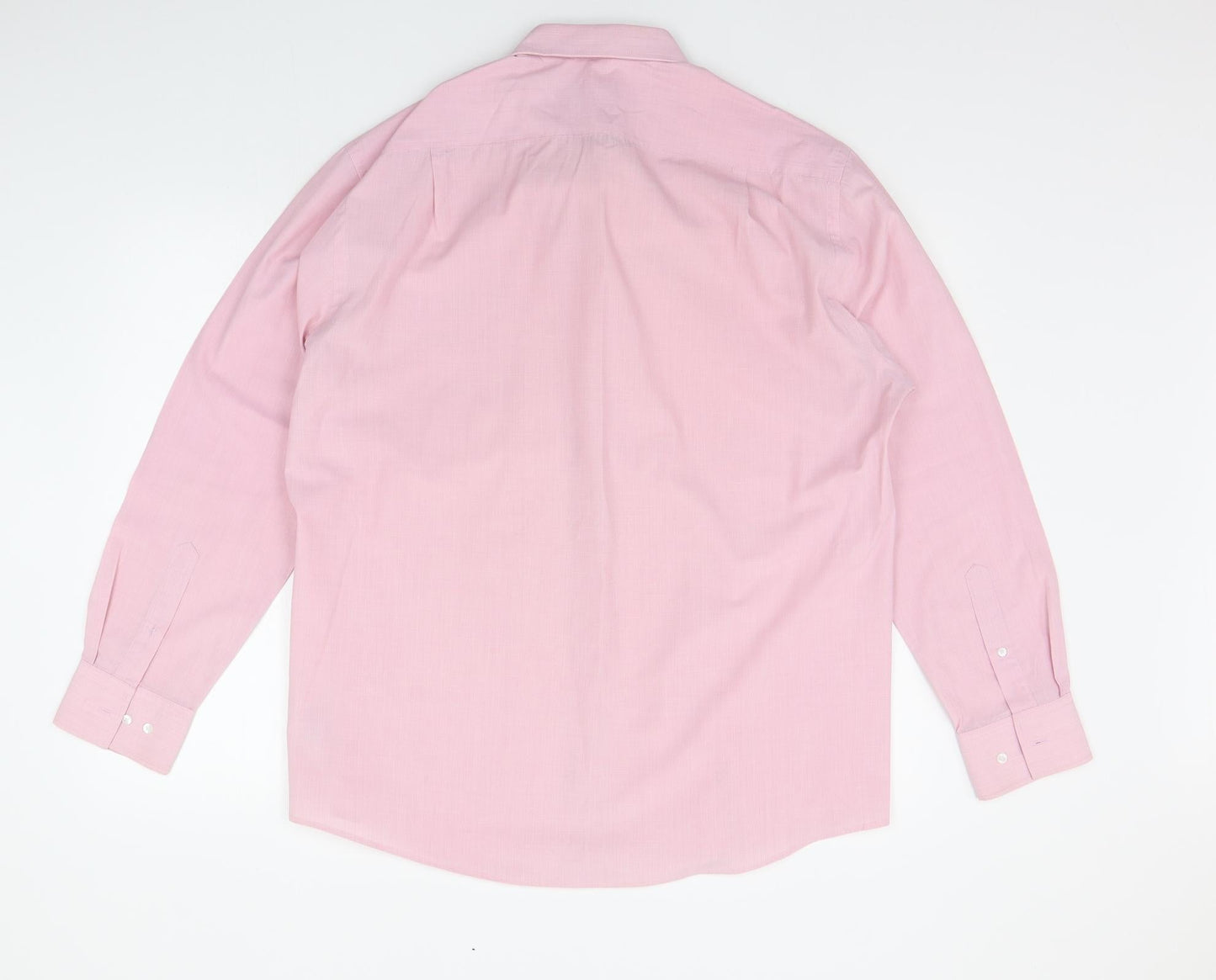 DEBNHAMS Mens Pink    Button-Up Size 17