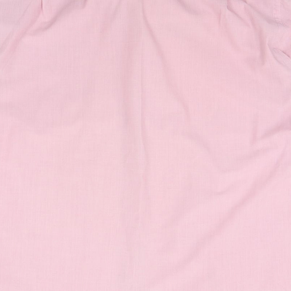 DEBNHAMS Mens Pink    Button-Up Size 17