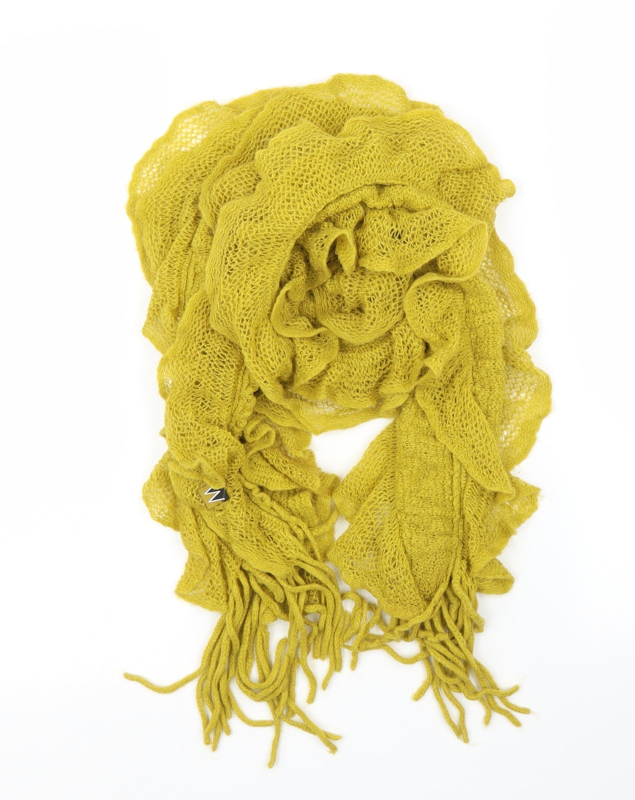 Preworn Unisex Yellow    Scarf