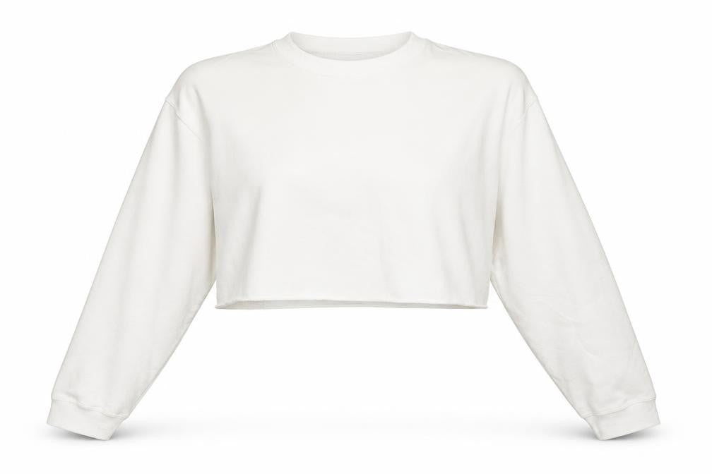 PRETTYLITTLETHING Womens White   Pullover Jumper Size M  - Cropped