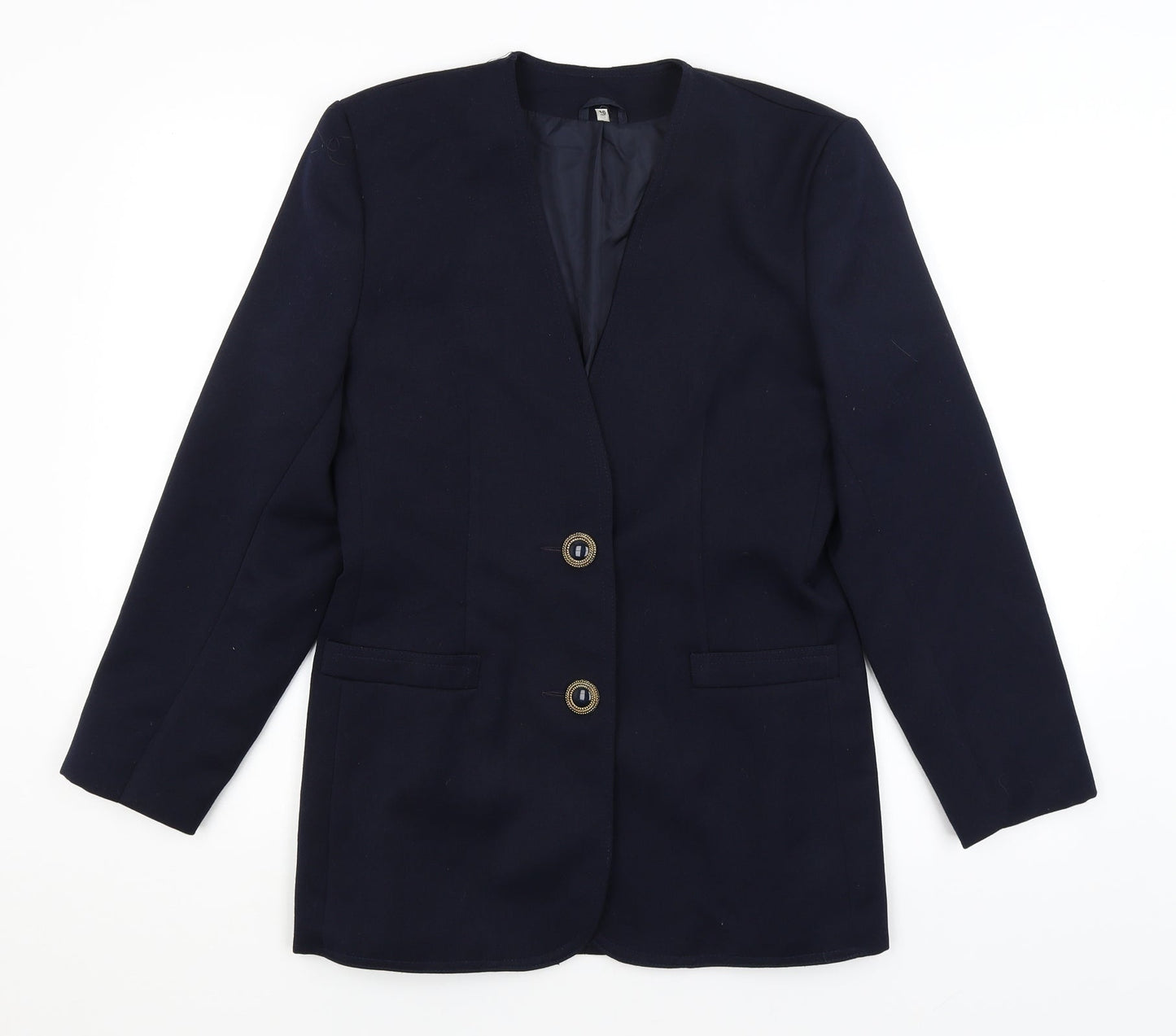 Preworn Womens Blue   Jacket Blazer Size 10