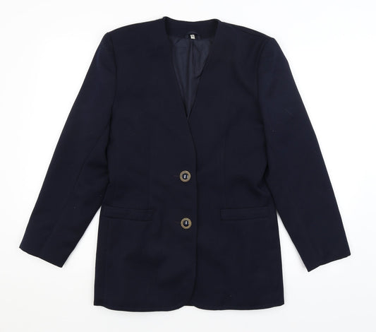 Preworn Womens Blue   Jacket Blazer Size 10