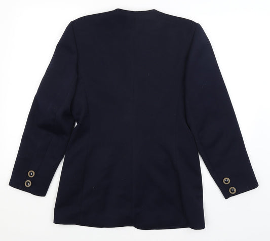 Preworn Womens Blue   Jacket Blazer Size 10