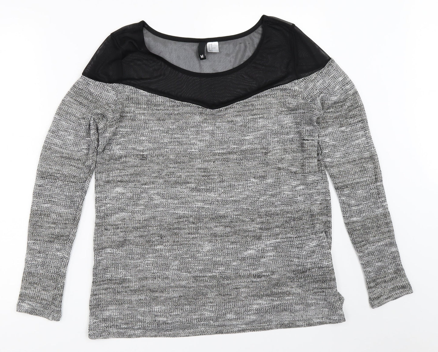 H&M Womens Grey   Pullover Jumper Size M
