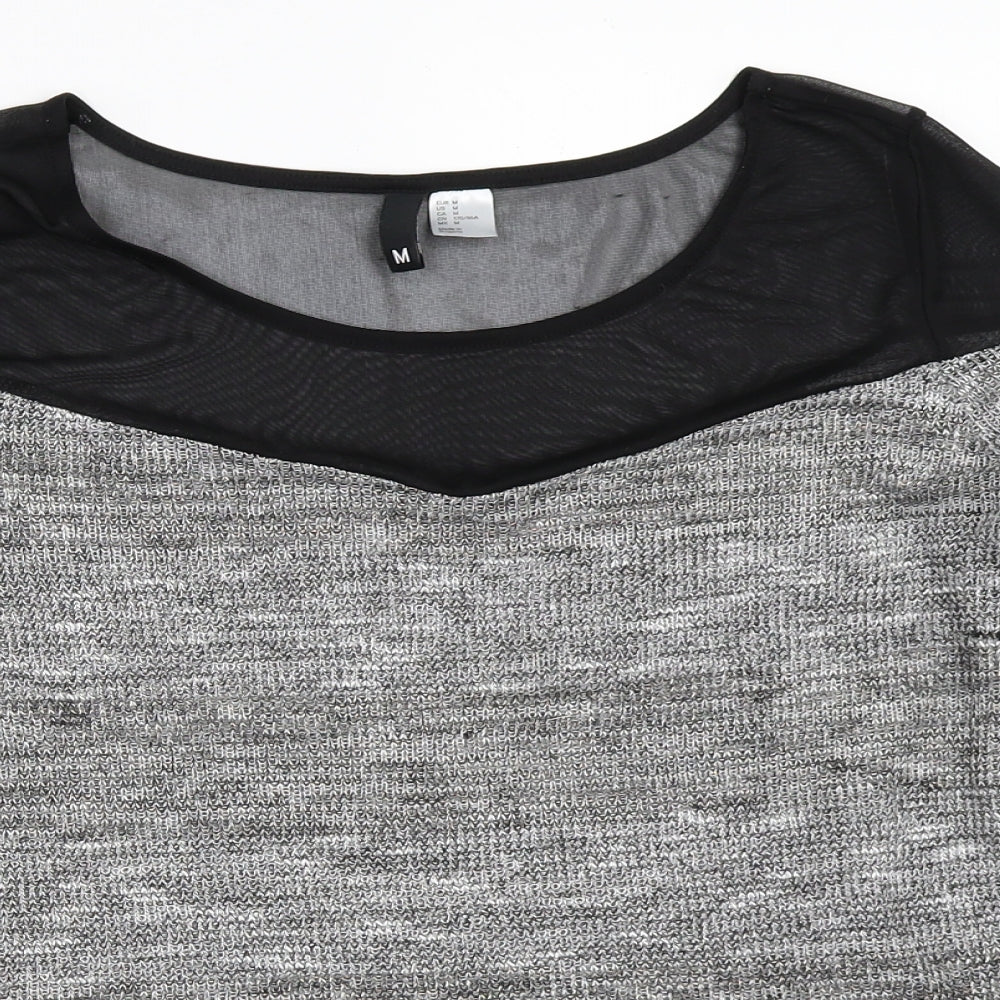 H&M Womens Grey   Pullover Jumper Size M