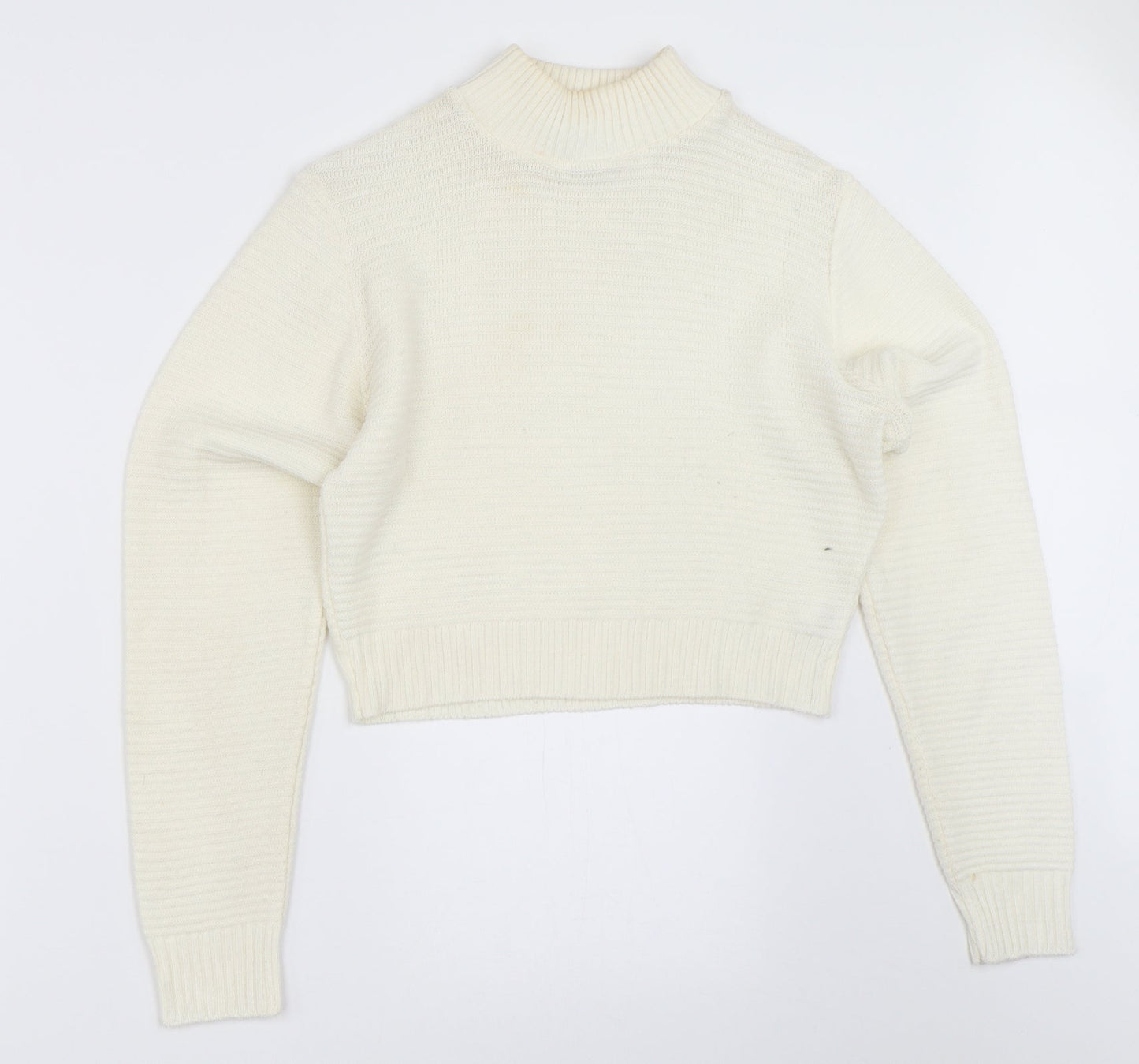 PRETTYLITTLETHING Womens Ivory   Pullover Jumper Size 12