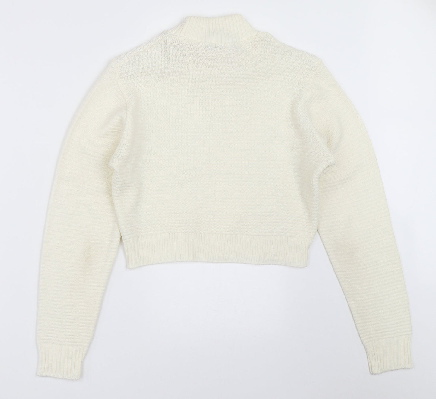 PRETTYLITTLETHING Womens Ivory   Pullover Jumper Size 12