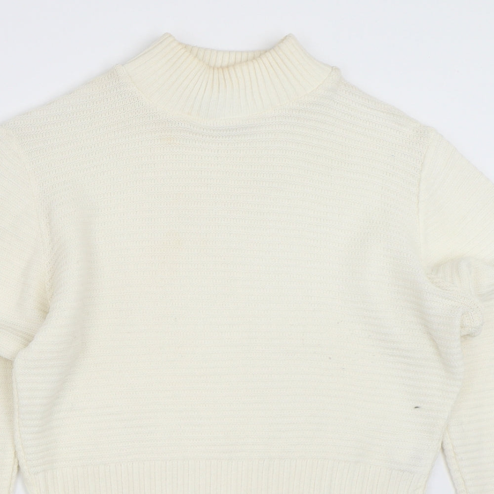 PRETTYLITTLETHING Womens Ivory   Pullover Jumper Size 12