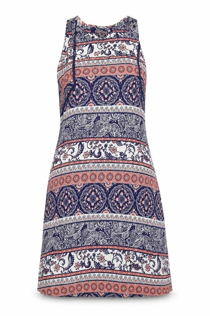 Atmosphere Womens Blue Geometric  Tank Dress  Size 8