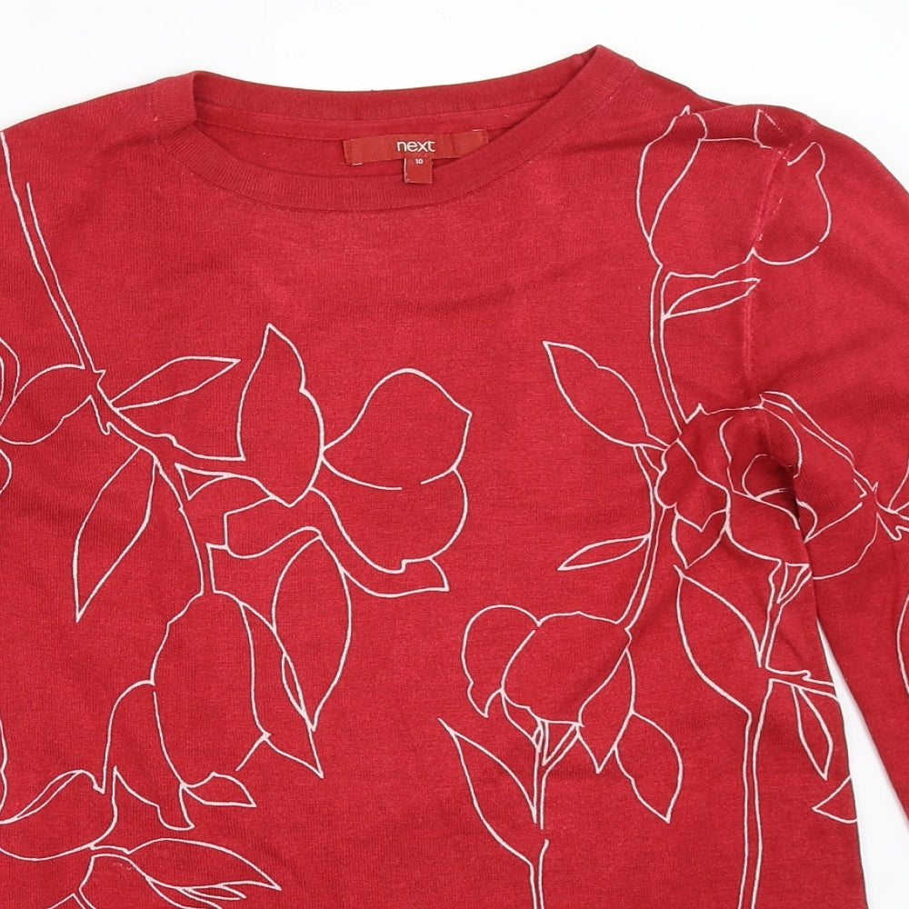 NEXT Womens Red   Pullover Jumper Size 10