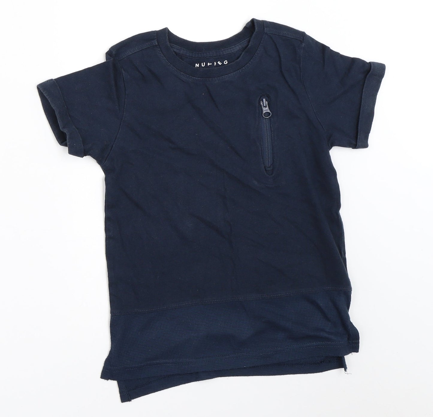 Nutmeg Boys Blue   Basic T-Shirt Size 5-6 Years