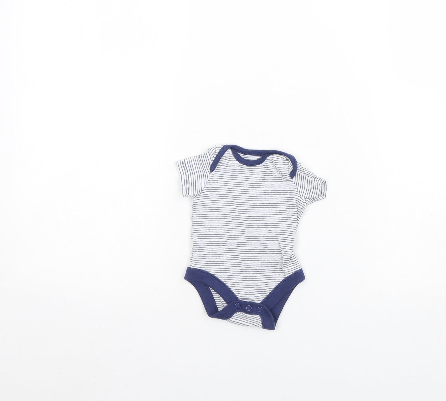 F&F Baby Blue Striped  Babygrow One-Piece Size 0-3 Months