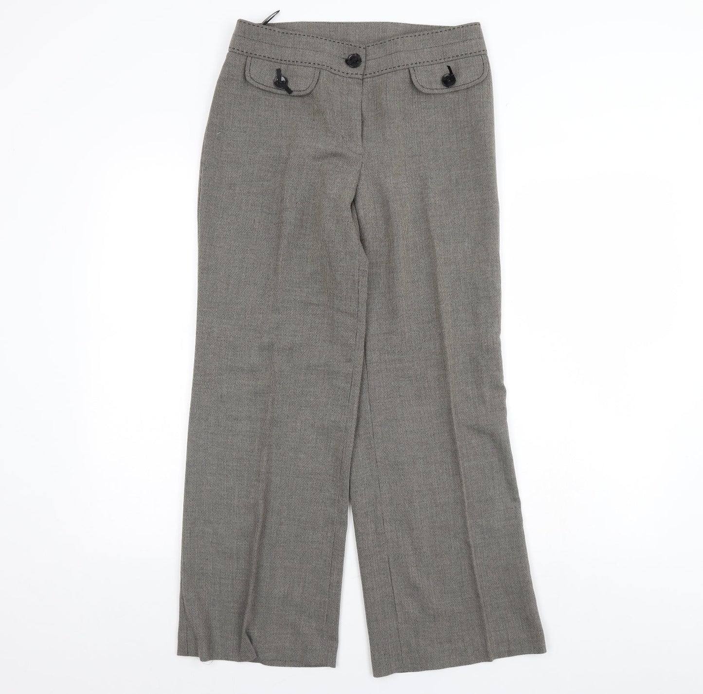 m&s Womens Brown   Dress Pants Trousers Size 10 L28 in