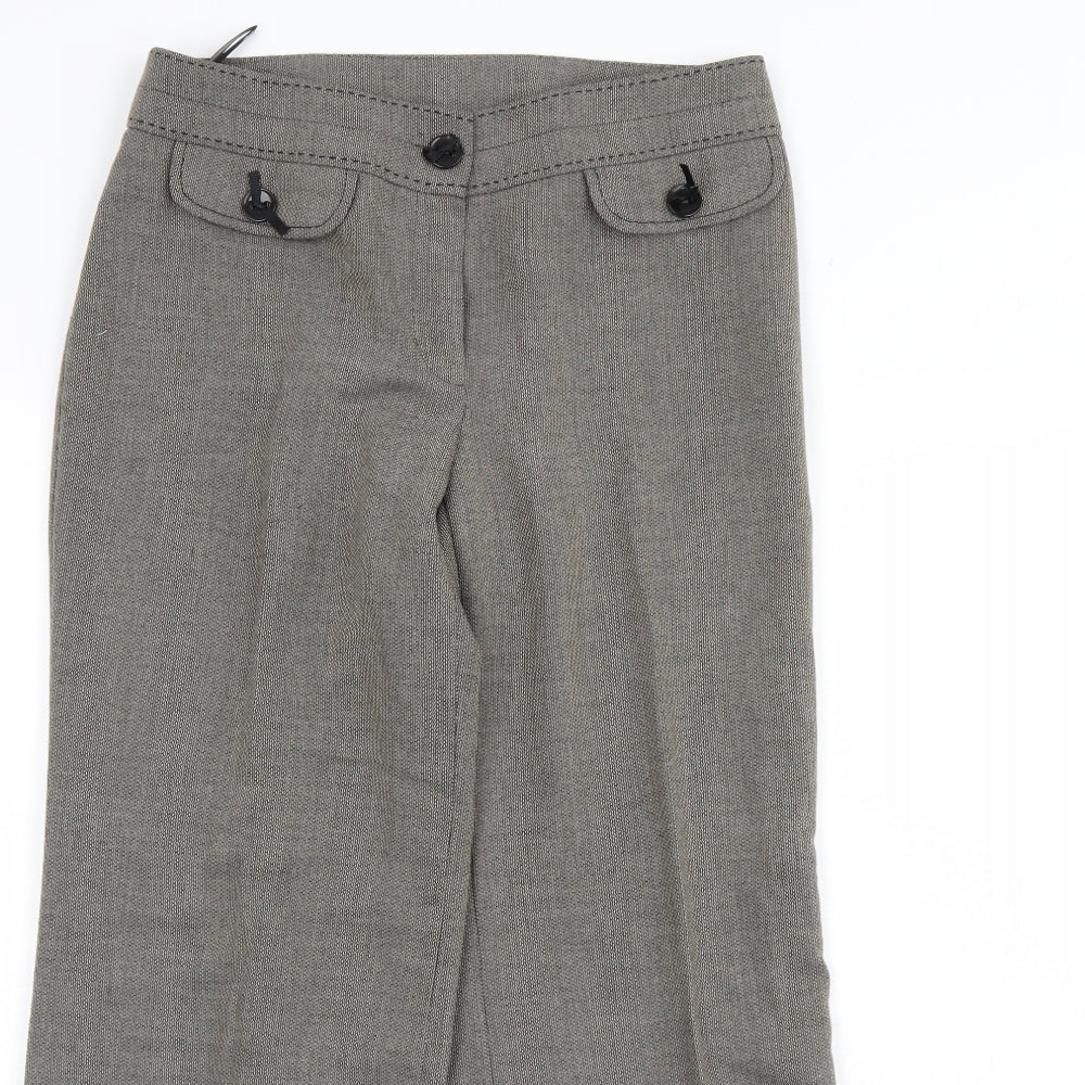 m&s Womens Brown   Dress Pants Trousers Size 10 L28 in