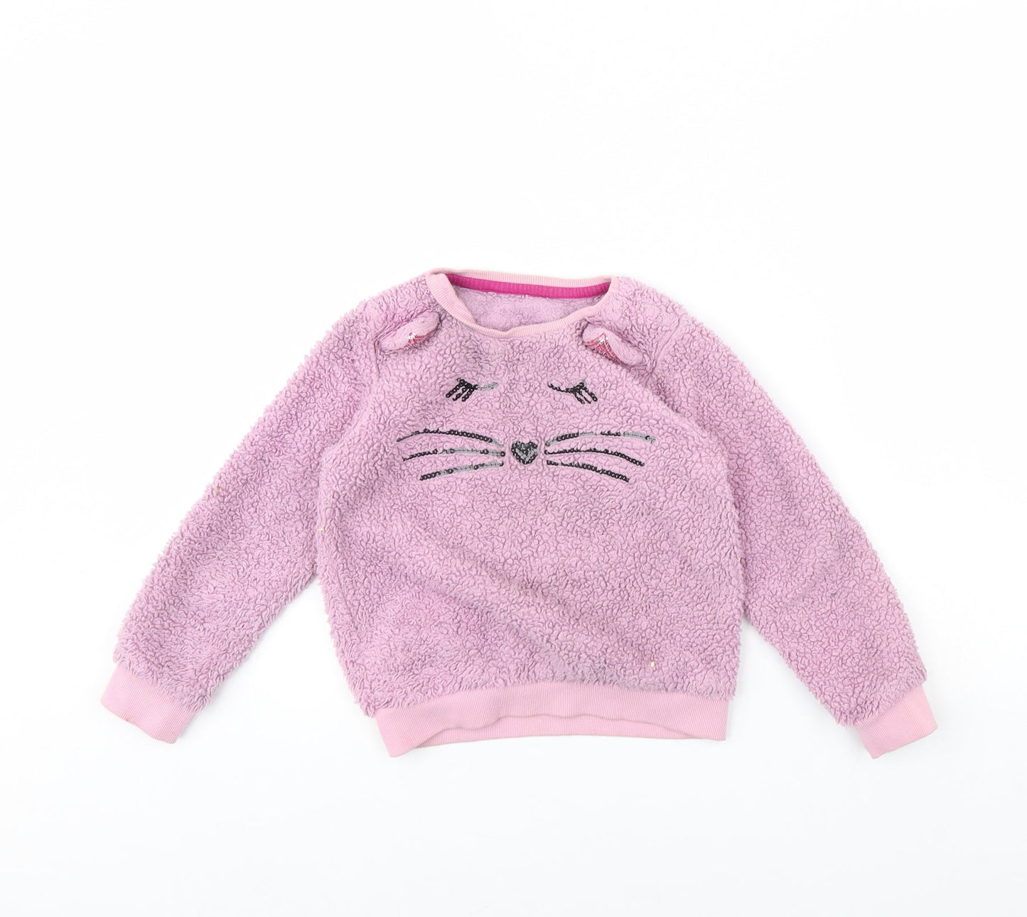 TU Girls Pink   Pullover Jumper Size 7 Years