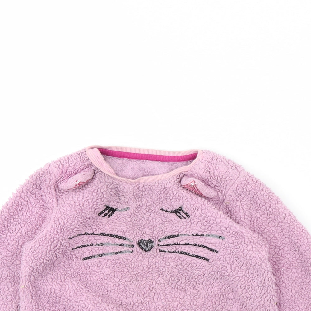 TU Girls Pink   Pullover Jumper Size 7 Years