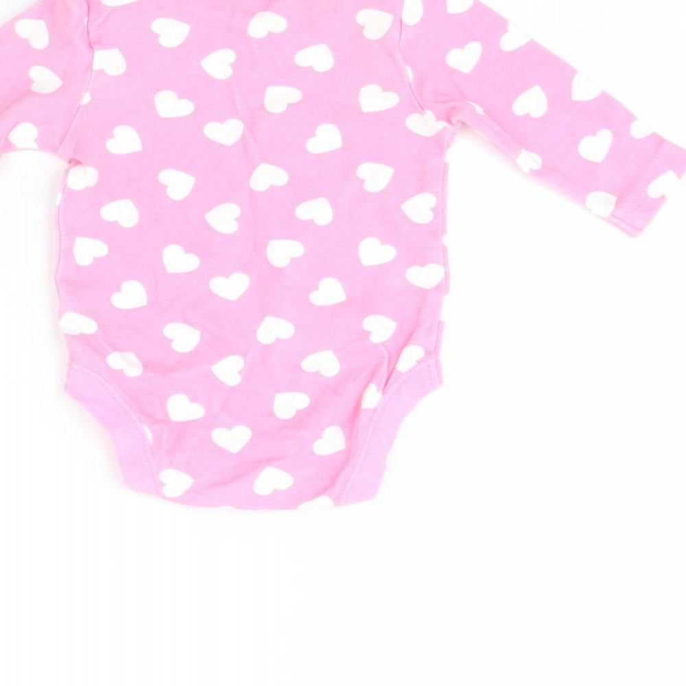 George Girls Pink Spotted  Babygrow One-Piece Size 0-3 Months  - Disney