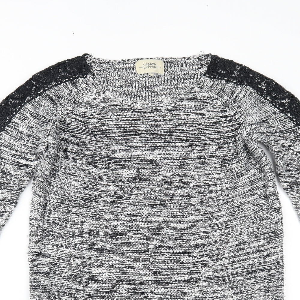 Papaya Womens Grey   Pullover Jumper Size 10