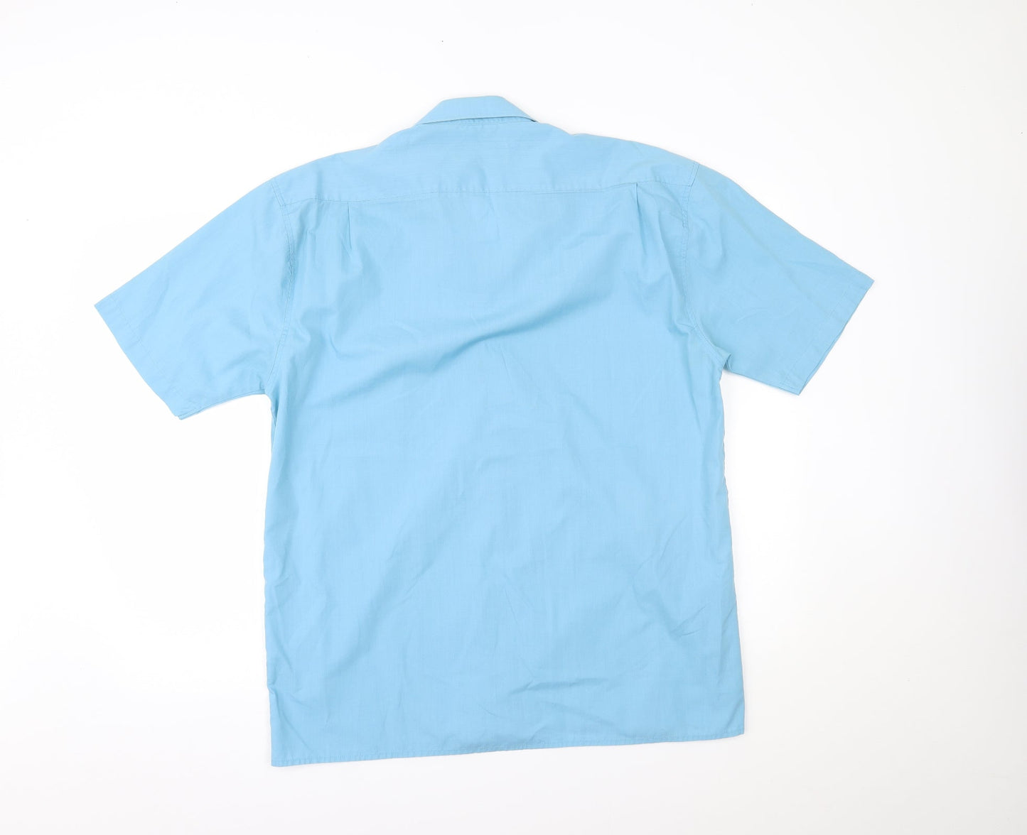 Classic Mens Blue    Button-Up Size 16.5