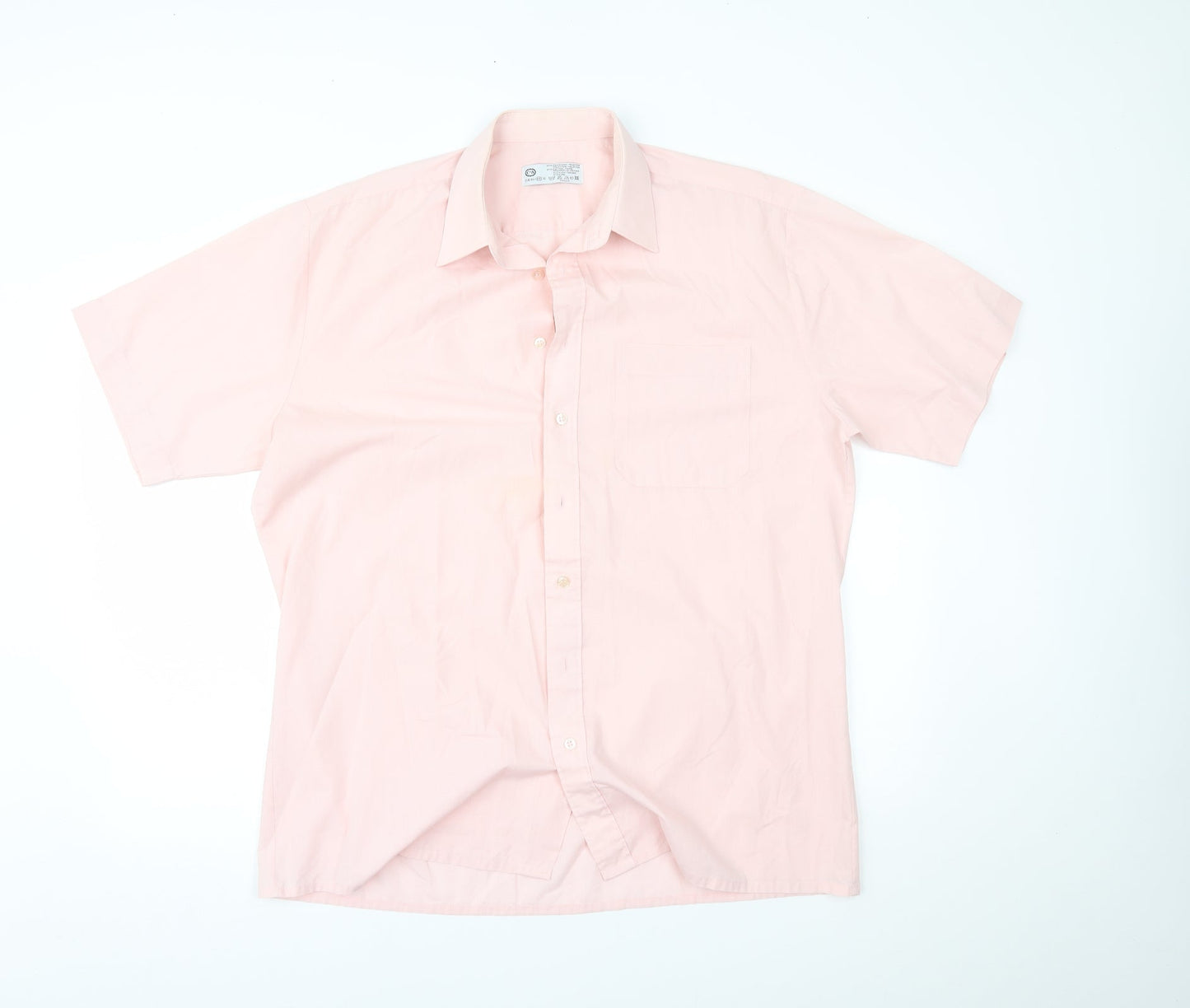 C&A Mens Pink    Button-Up Size 16