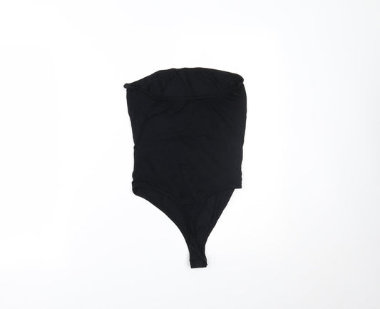 PRETTYLITTLETHING Womens Black   Bodysuit One-Piece Size 10