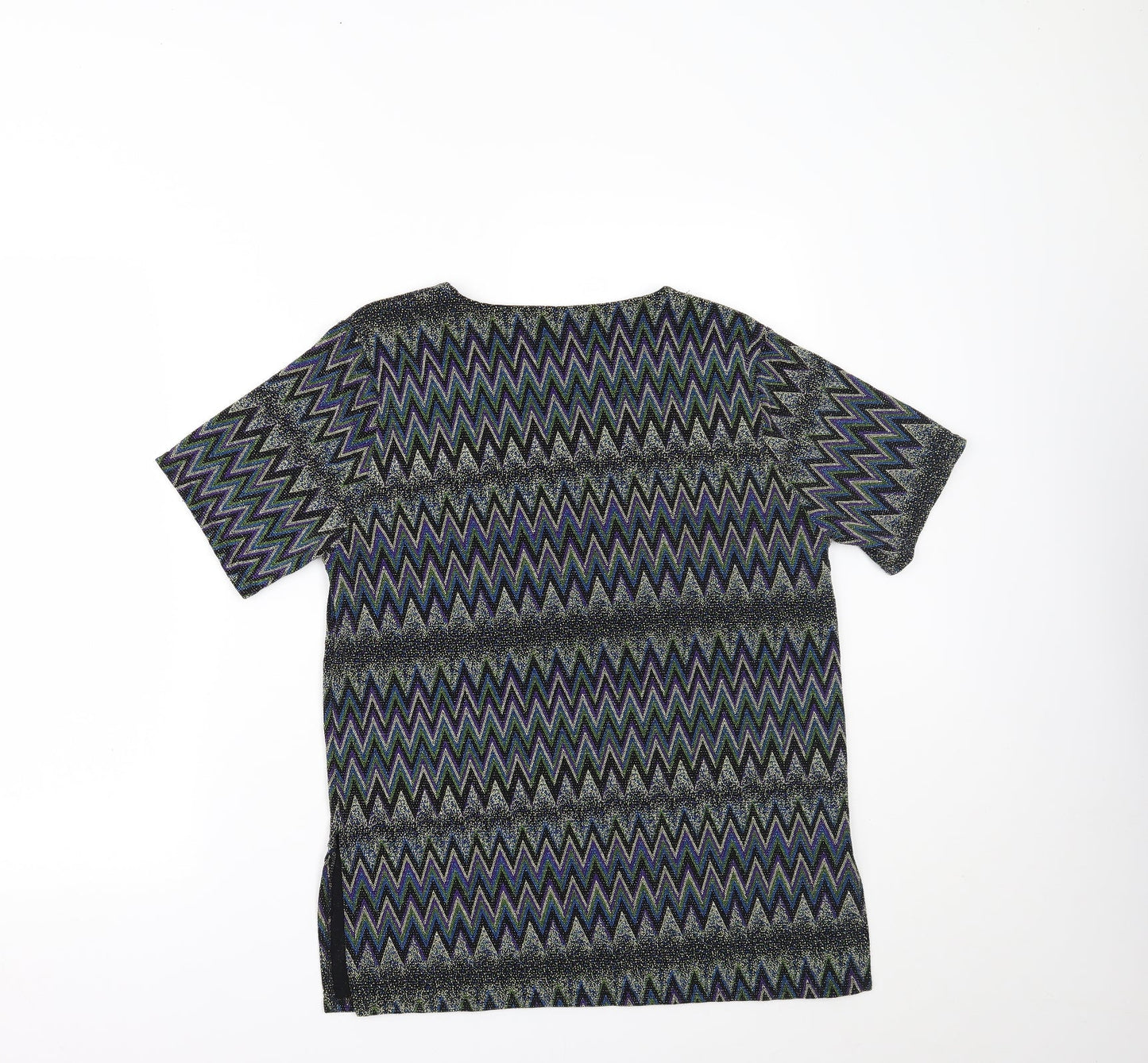 casamia Womens Multicoloured Geometric  Basic T-Shirt One Size