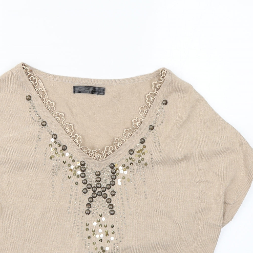 night collection Womens Beige   Pullover Jumper Size S