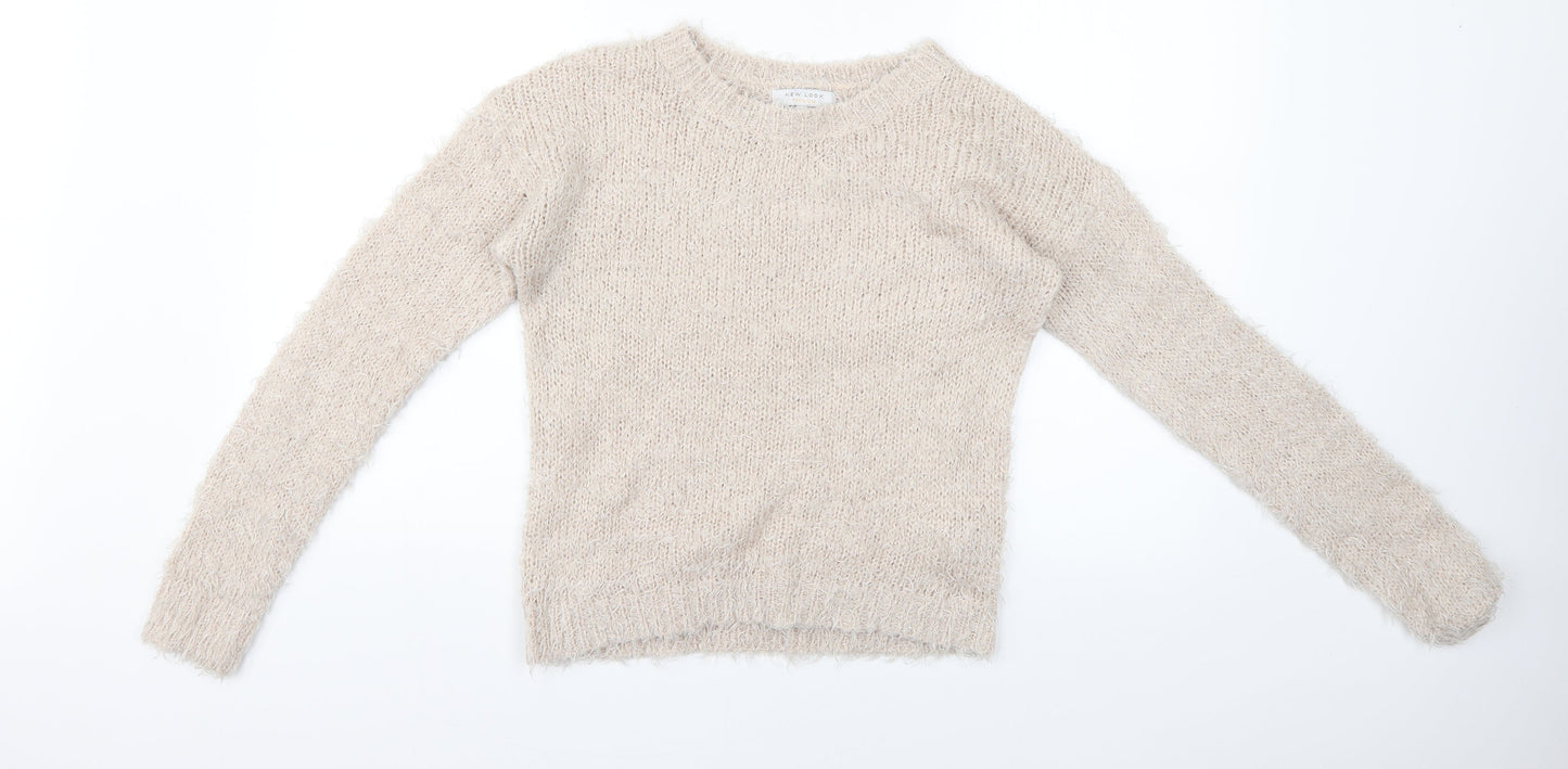 New Look Womens Beige   Pullover Jumper Size 10