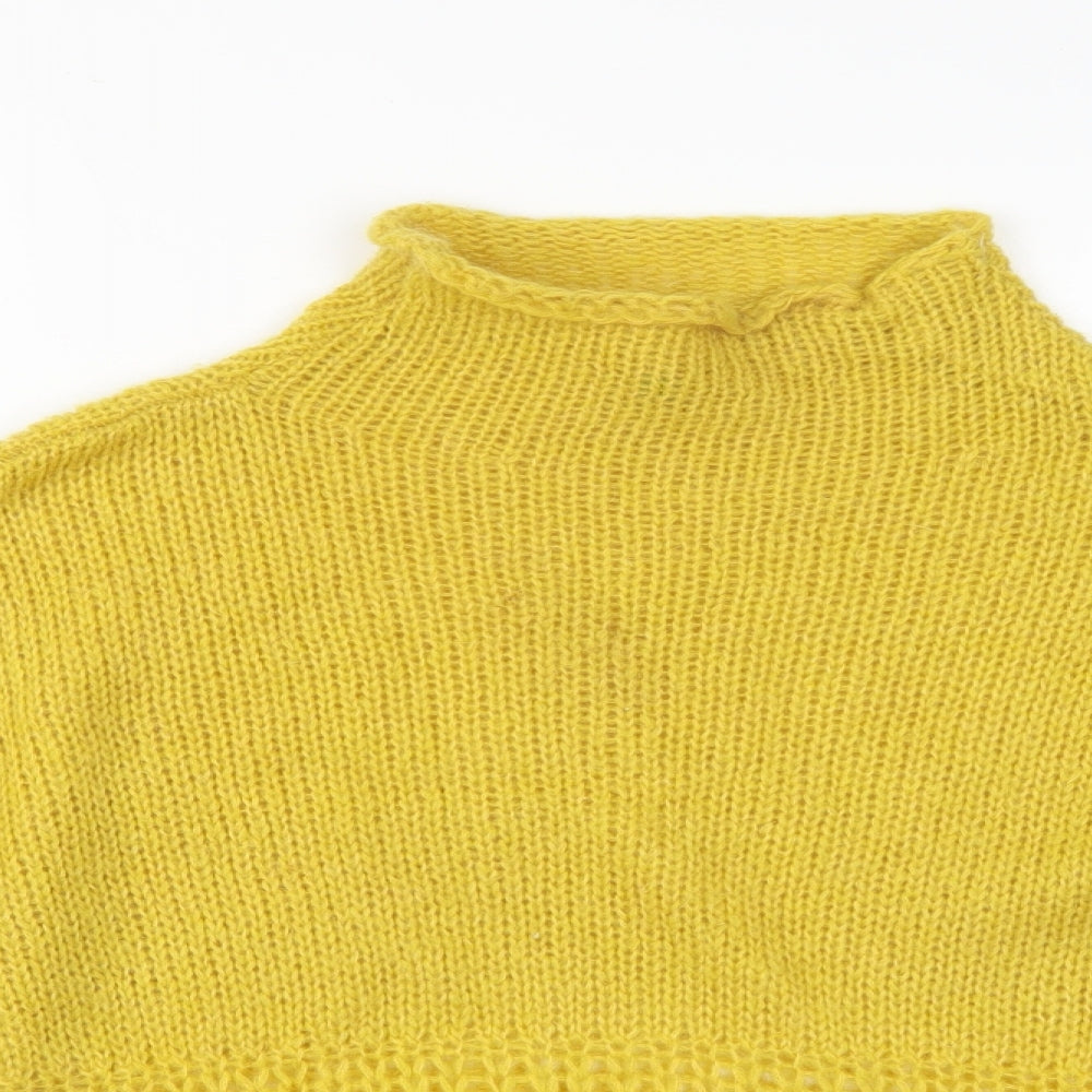 Preworn Womens Yellow   Henley Jumper Size M