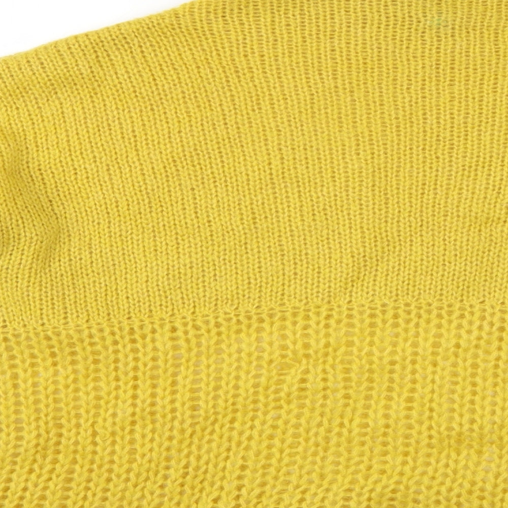 Preworn Womens Yellow   Henley Jumper Size M