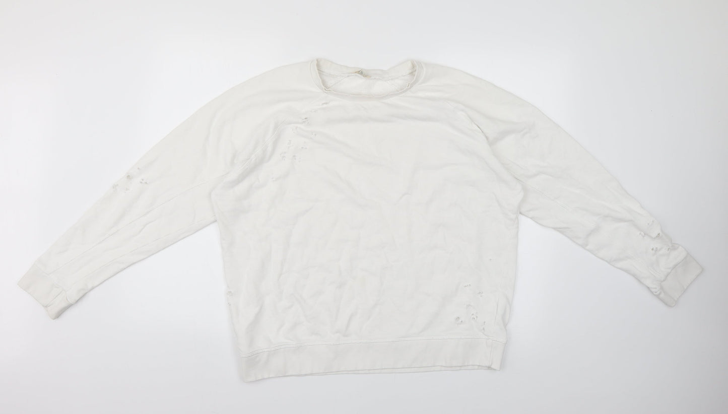 River Island Womens White   Pullover Jumper Size 16