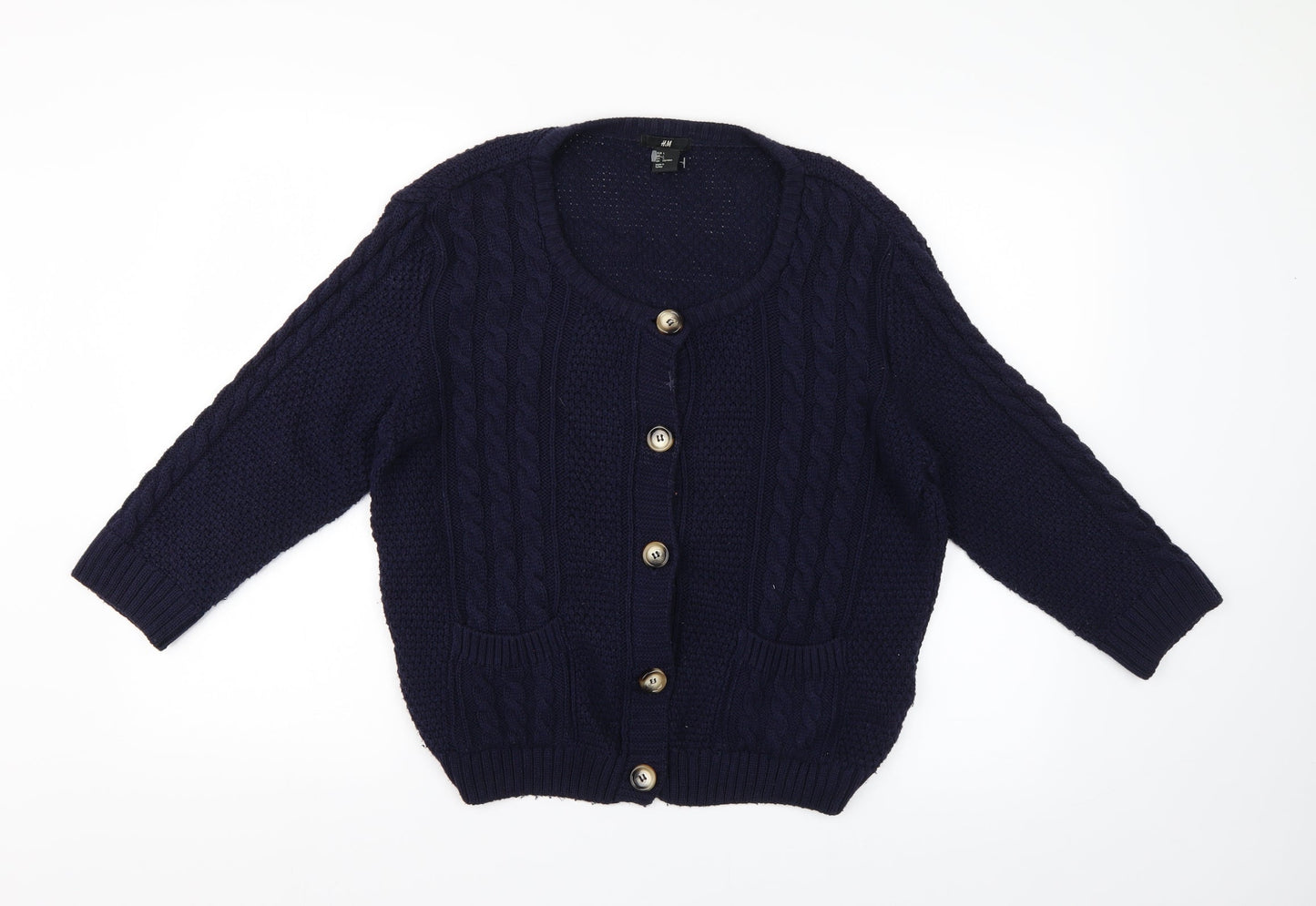 H&M Womens Blue   Pullover Jumper Size L