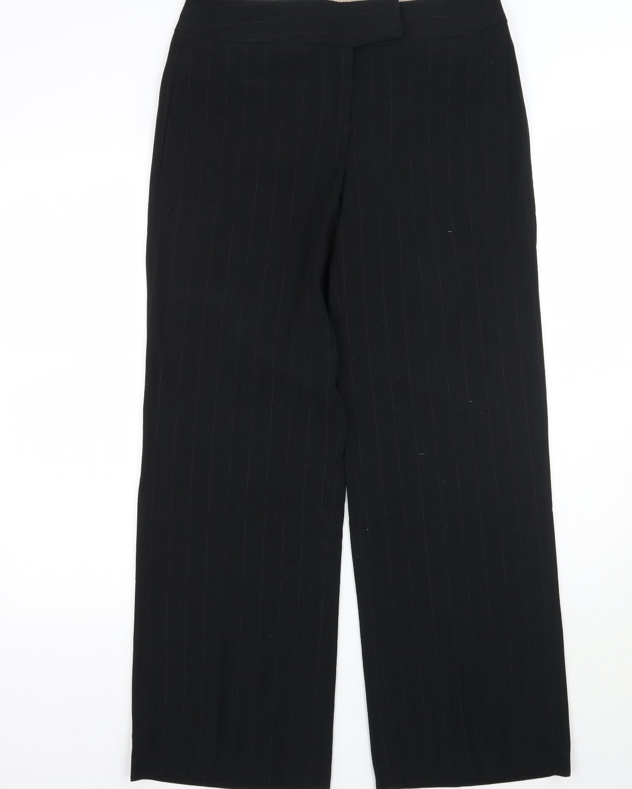 M&Co Womens Black   Trousers  Size 10 L28 in