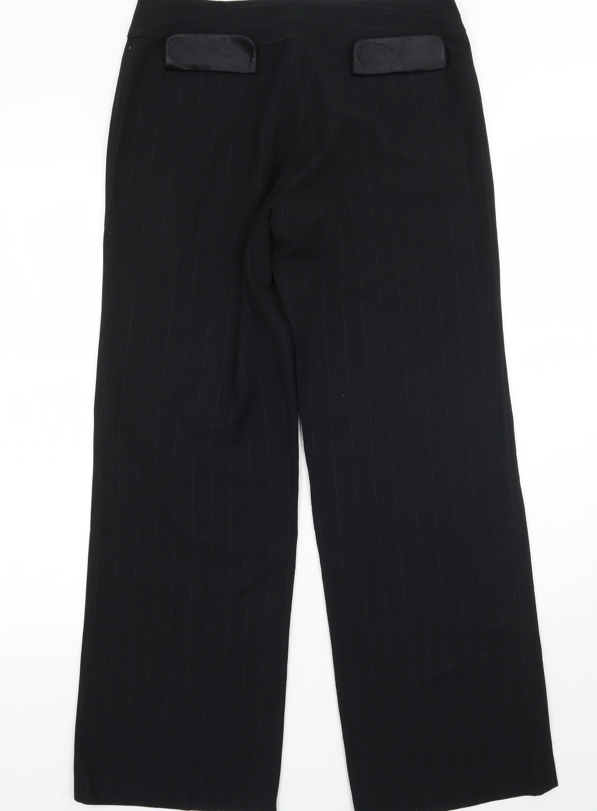 M&Co Womens Black   Trousers  Size 10 L28 in