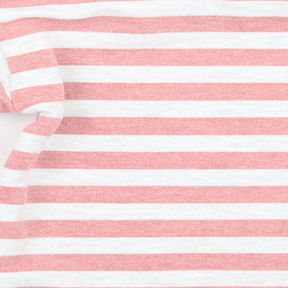 Lily & dan  Boys White Striped  Pullover Jumper Size 5-6 Years