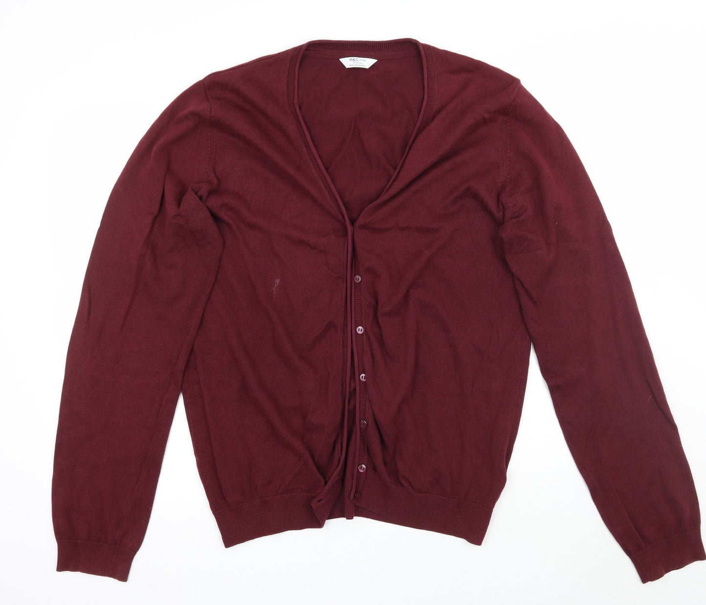 Marks and Spencer Womens Red   Cardigan Jumper   - age 17-18