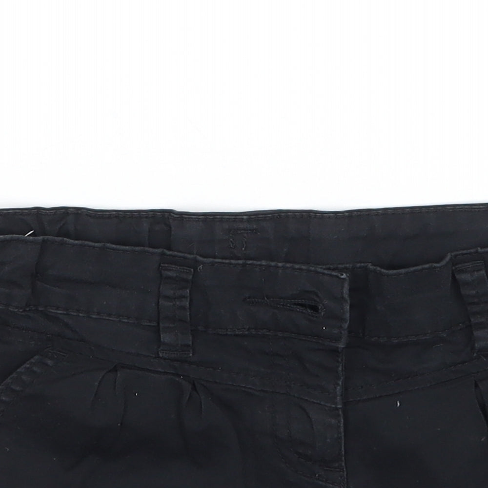 NEXT Girls Black   Cargo Shorts Size 7 Years